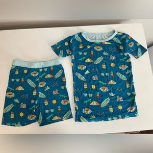 Little Sleepies short sleeve and shorts two piece in GUC. Size 4T